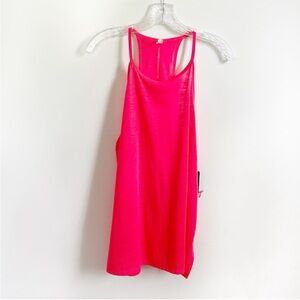 Under Armour Threadborne tank top pink orange neon sleeveless loose